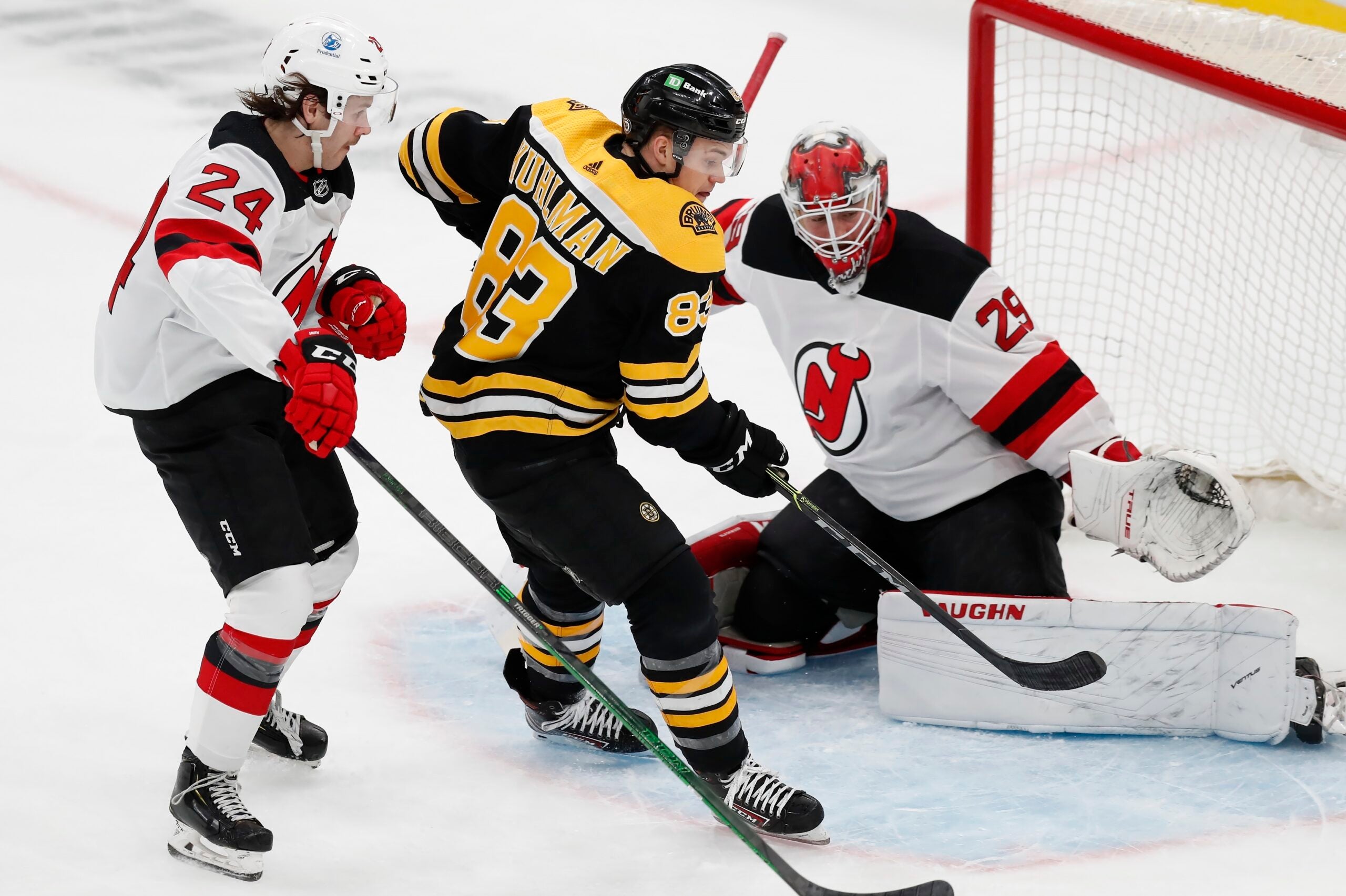 NJ Devils fall to Boston Bruins in season opener at Prudential Center
