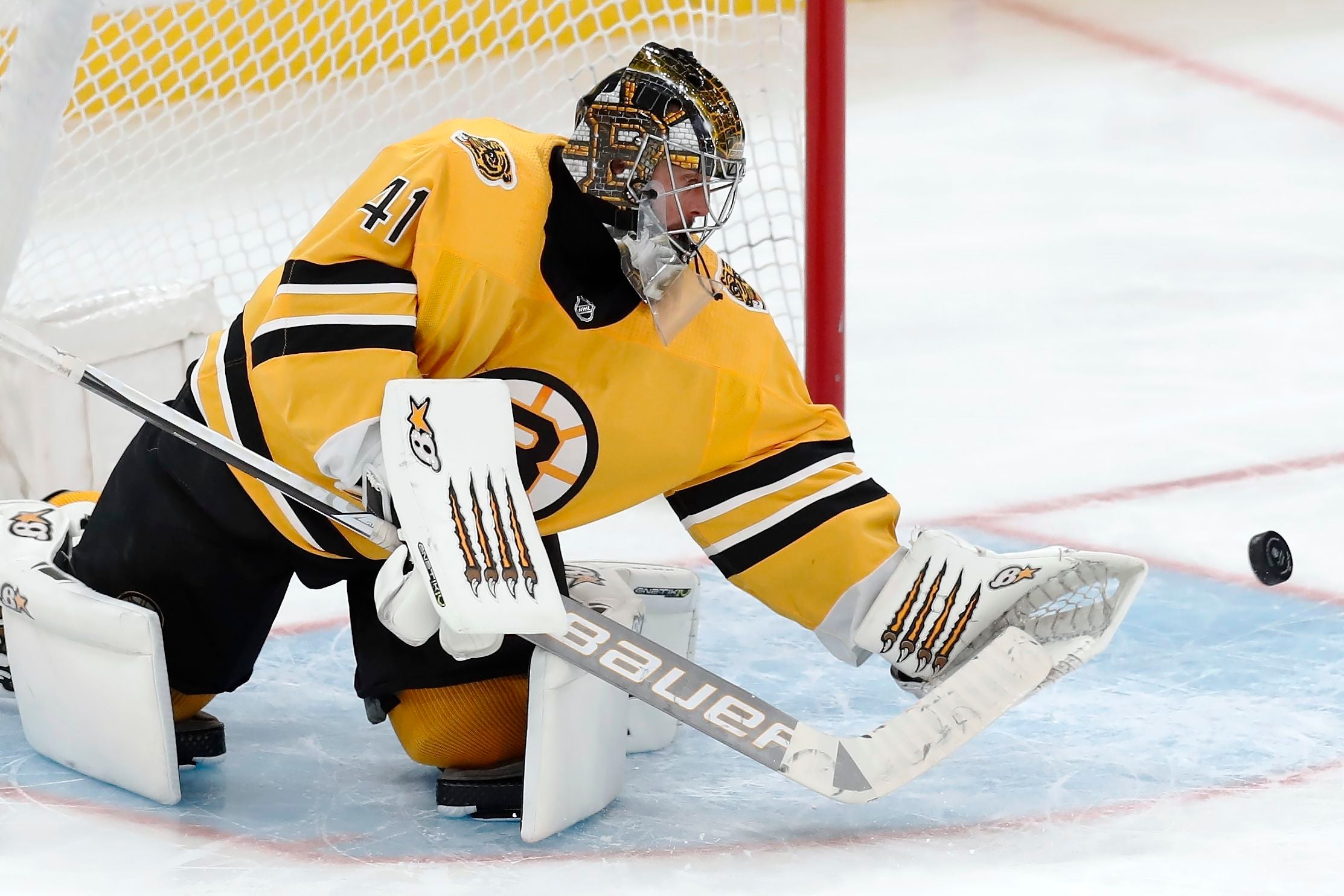 Bruins goalie Tuukka Rask did not practice on Friday and will miss  Saturday's clash against the Rangers.