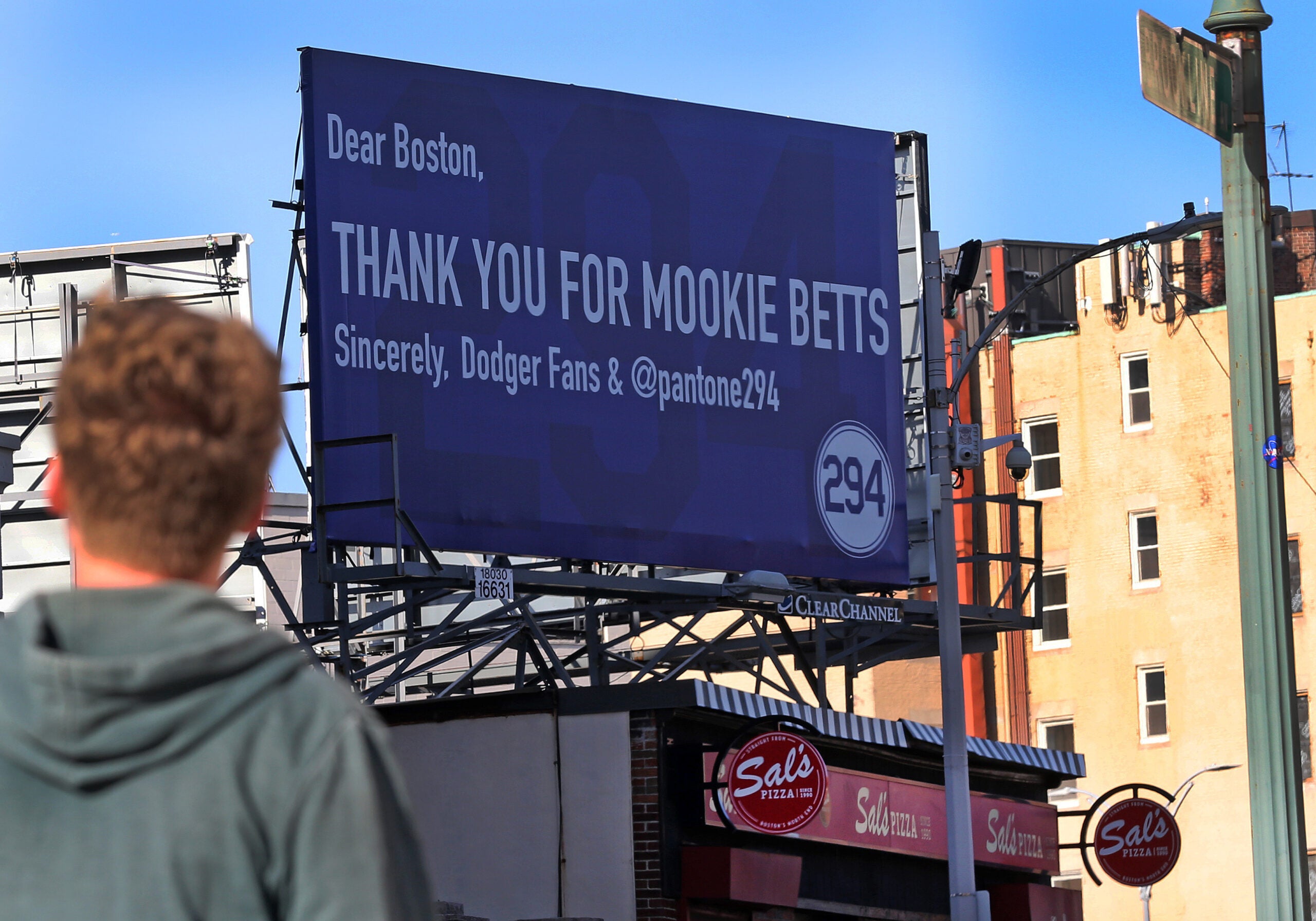 Dodger fans at Fenway Park