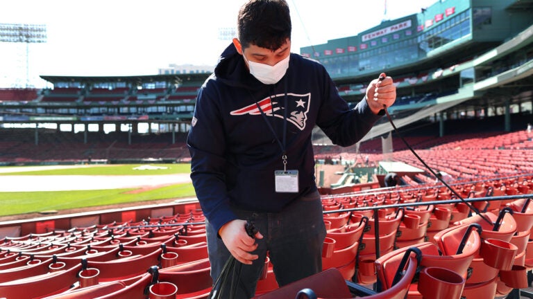 Here's a look inside the mass vaccination center opening at Fenway Park on  Monday - The Boston Globe