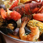 Lobster boil at Grand Banks Fish House