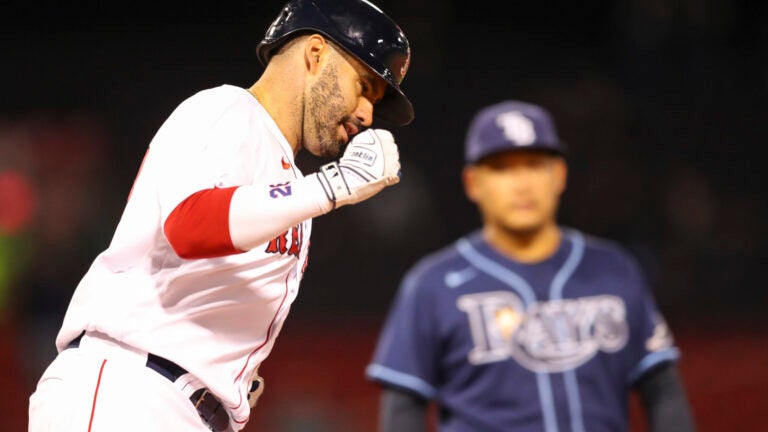 Red Sox slugger J.D. Martinez hits three home runs vs. Orioles as