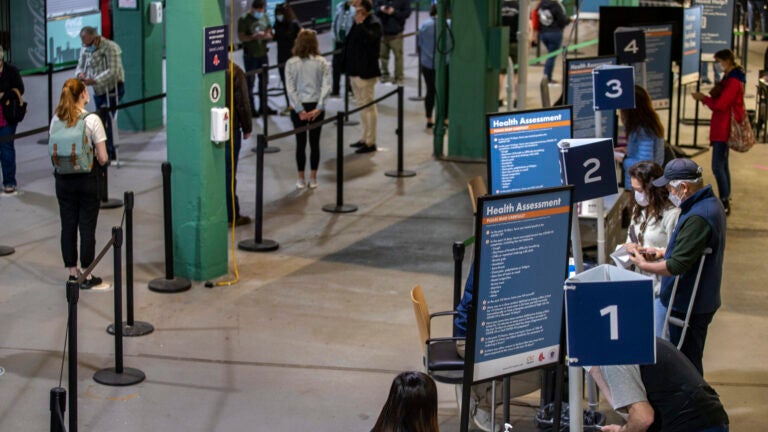 Red Sox Fenway Vaccination Site