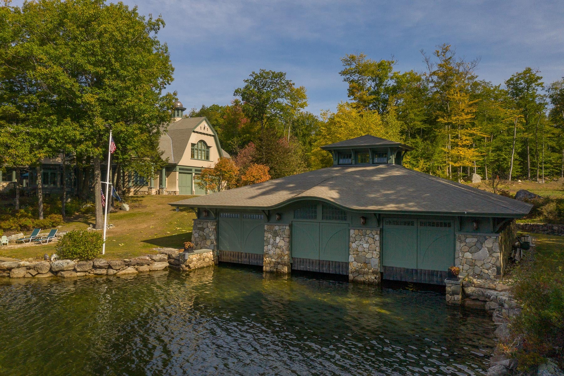 144 Springfield Point Road Wolfeboro NH boathouse exterior