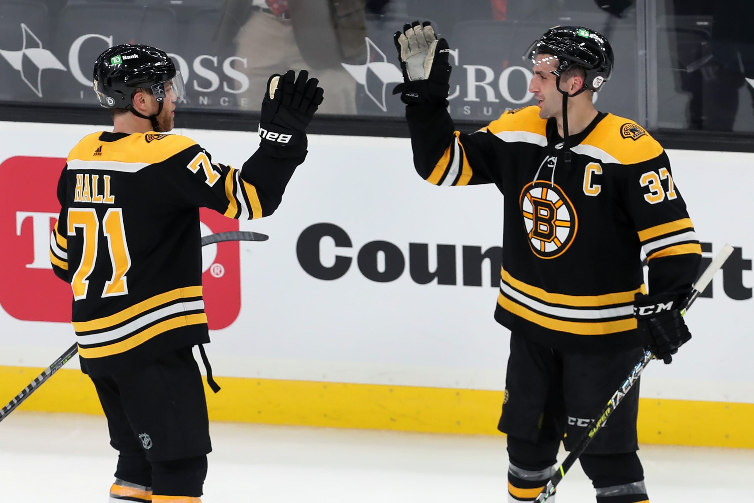In Taylor Hall's debut, Bruins beat Sabres 32 in shootout