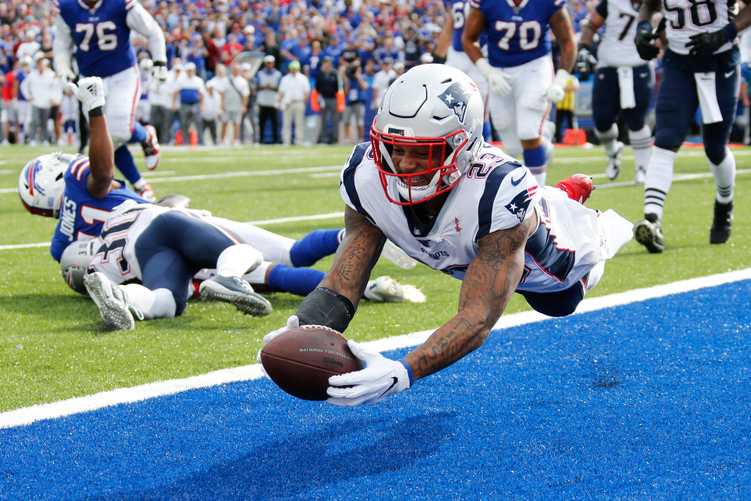 Thank you, Patrick Chung!  New England Patriots 