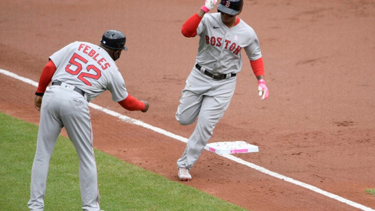 Red Sox on X: You'd smile too if you were Rafael Devers.   / X