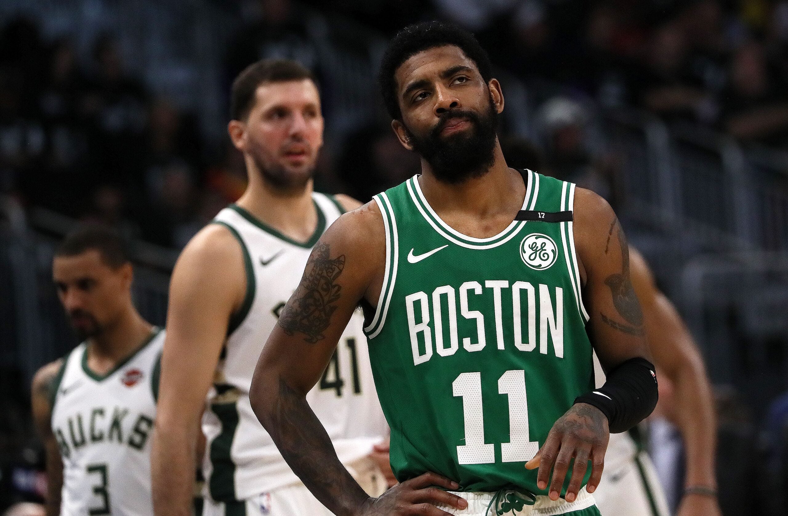 Kyrie irving cheap on celtics