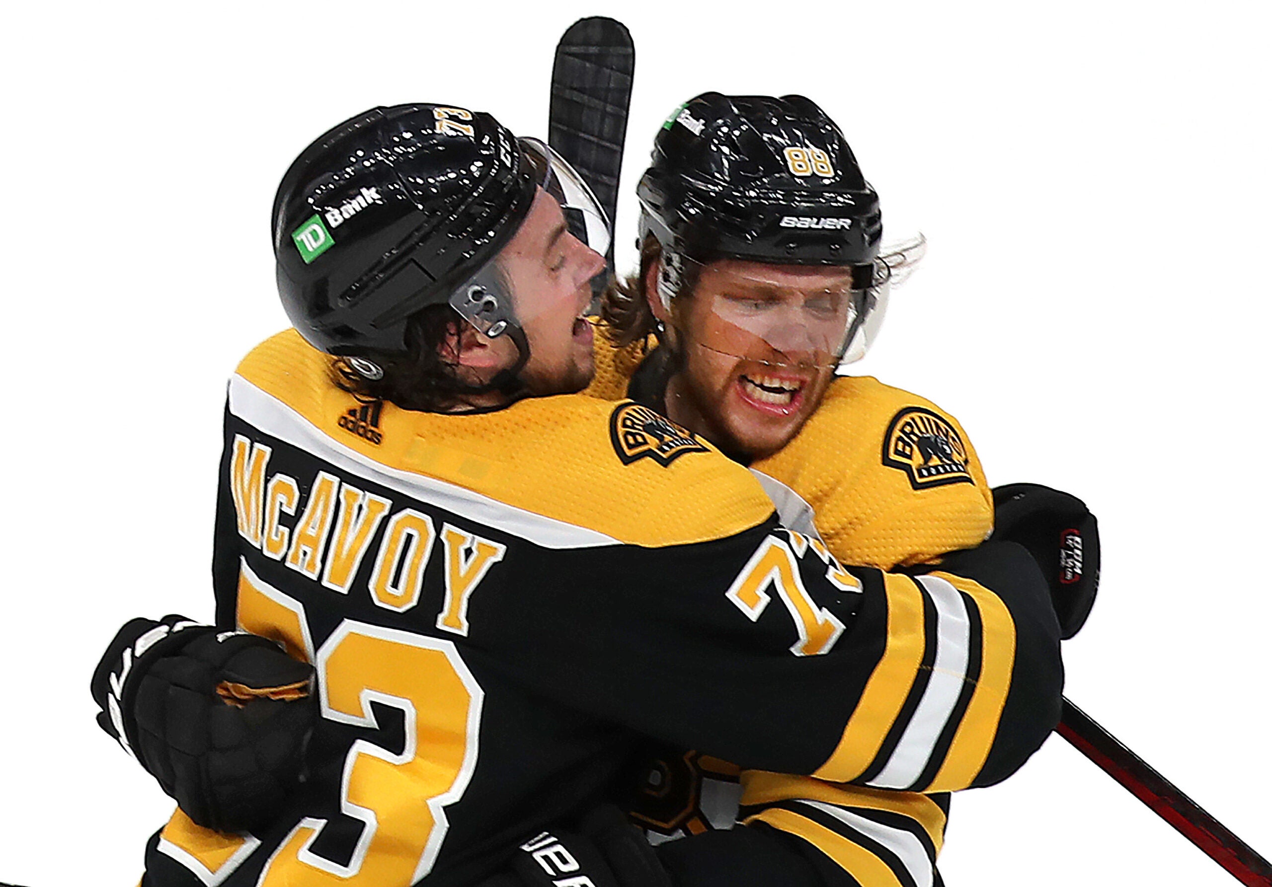 It Felt Amazing What David Pastrnak Said About Scoring A Hat Trick In The Bruins Game 1 Win Over The Islanders