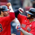 J.D. Martinez and Xander Bogaerts are two of the top 15 offensive producers in baseball this season, as is teammate Rafael Devers.