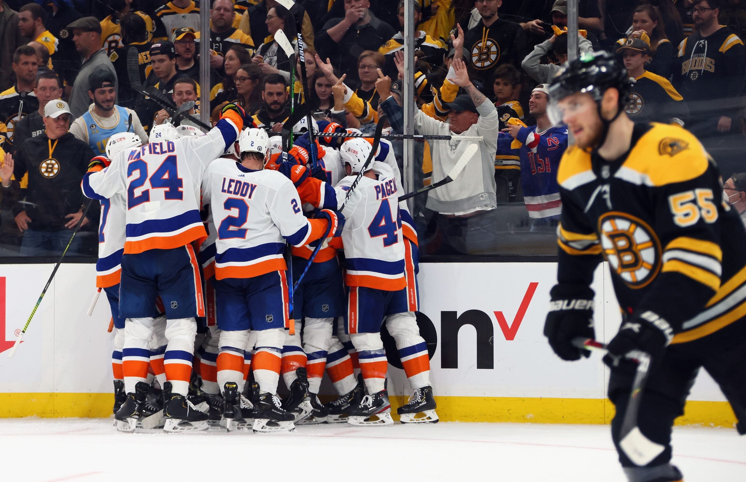 Goals and Highlights Boston Bruins 4-5 New York Islanders in NFL 2021  Playoffs