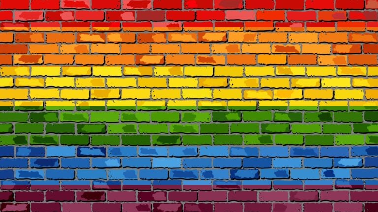 Gay-Pride-Rainbow-Brick-Wall