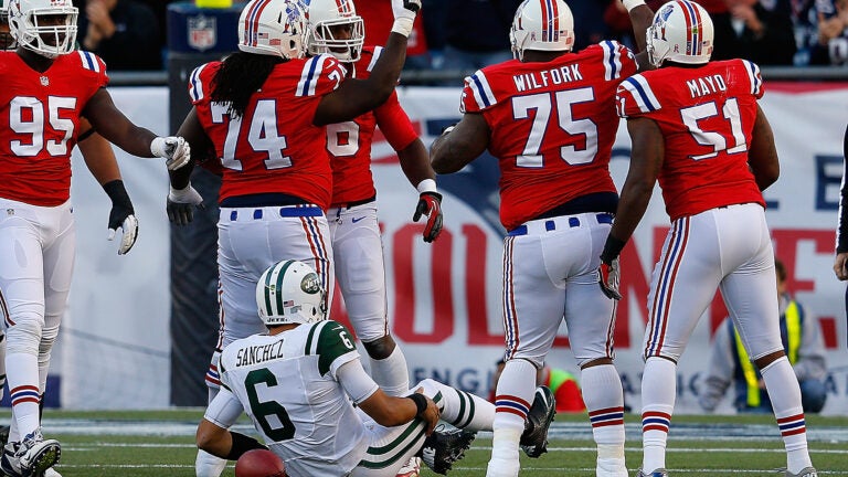 new england patriots red uniforms