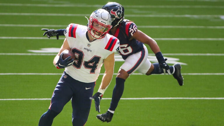 Rex Burkhead Autographed Signed Patriots Jersey (JSA COA) Nebraska  Cornhusker Running Back