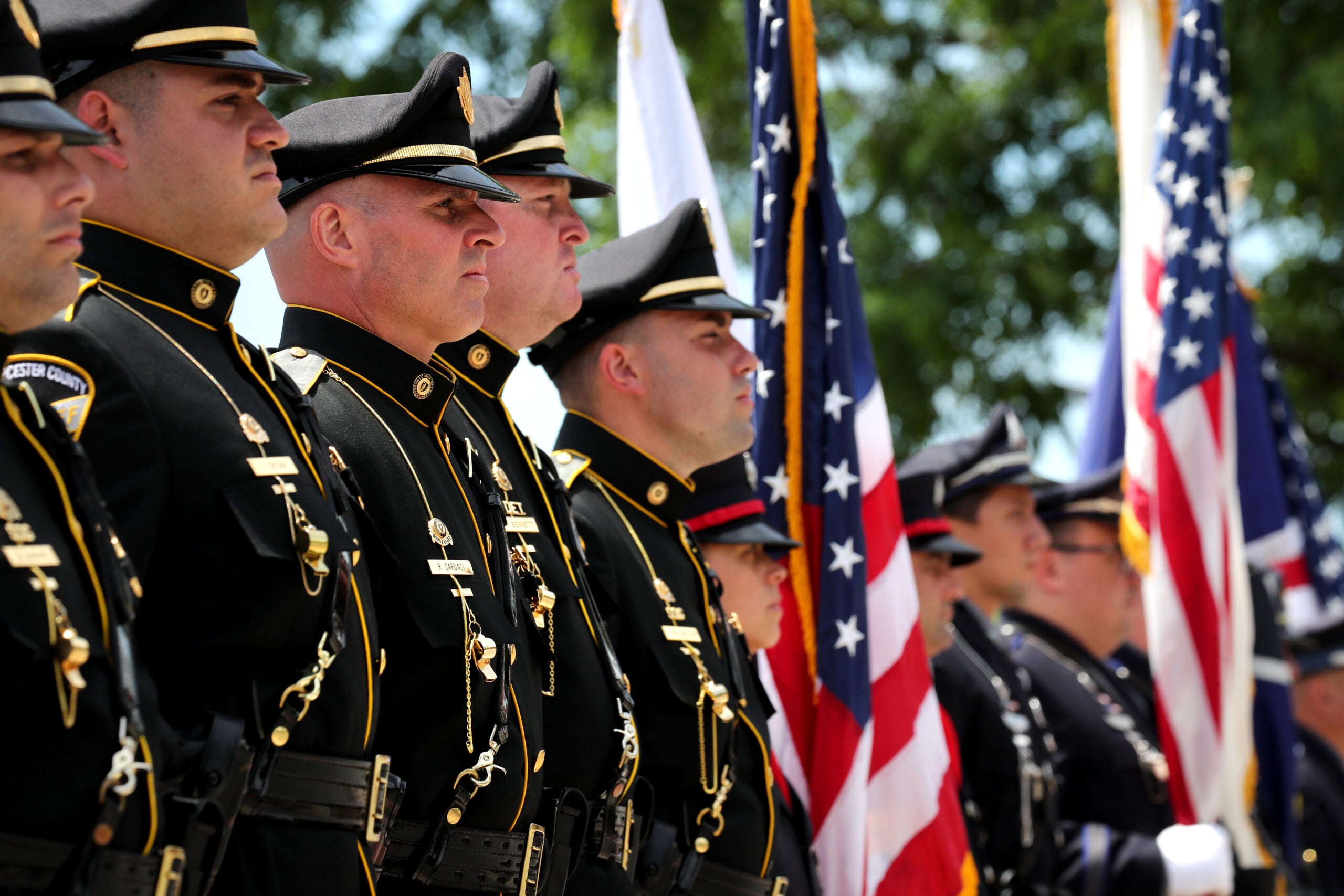 City honors officer who died trying to save drowning
boy 12
