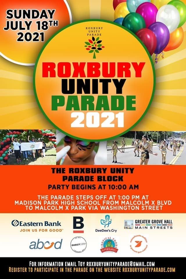The Roxbury Unity Parade is focused on pride and bringing
neighbors together after COVID-19’s long separation 3