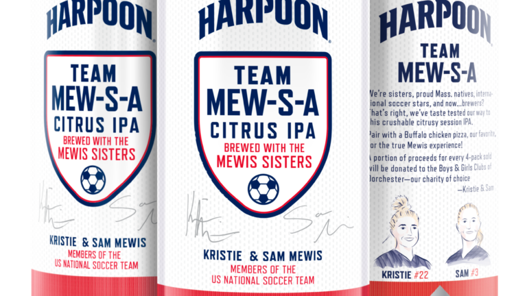 The Olympics-bound Mewis sisters teamed up with Harpoon on new IPA