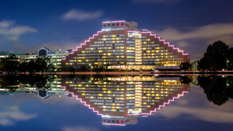 A appear at the renovations at Hyatt Regency Boston/Cambridge