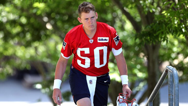 Mac Jones debuts slimmed-down look at Patriots OTAs