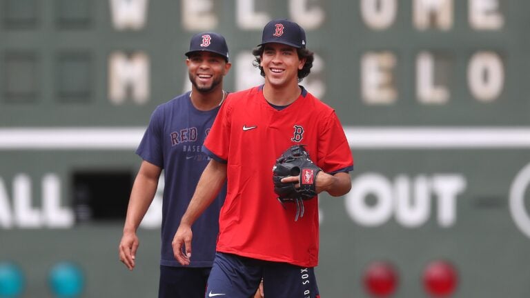 First-round pick Marcelo Mayer cherishes the moment at Fenway Park