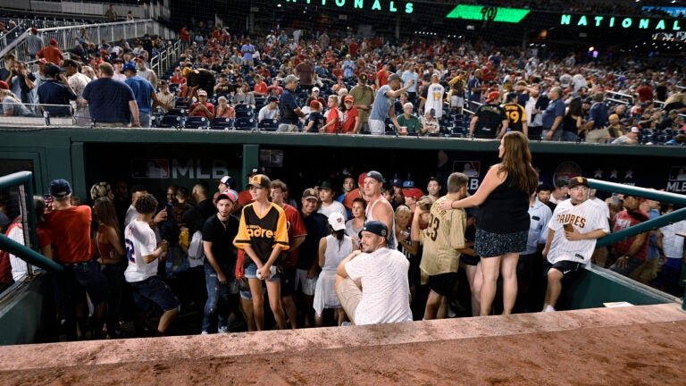 Nationals game in D.C. suspended after shooting outside stadium - The  Boston Globe