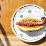 Tentacle hot dog at Ivory Pearl