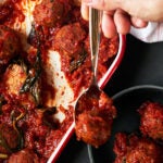 Baked meatballs at Double Zero