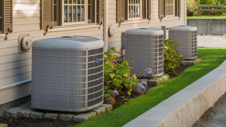 AC-Units-In-Row-Along-House