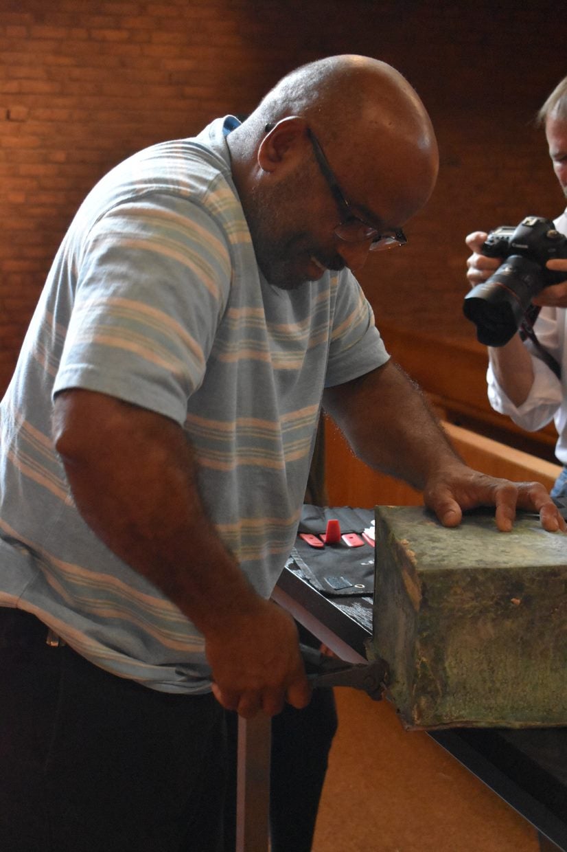 A time capsule hidden in the South End is opened after 123
years 3 A time capsule hidden in the South End is opened after 123
years 3