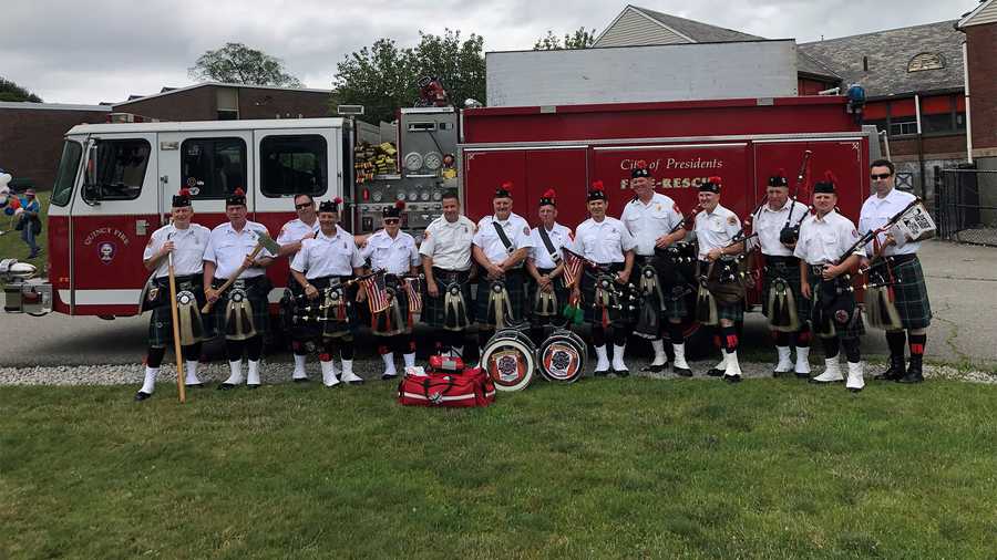 Firefighter bagpipes deals