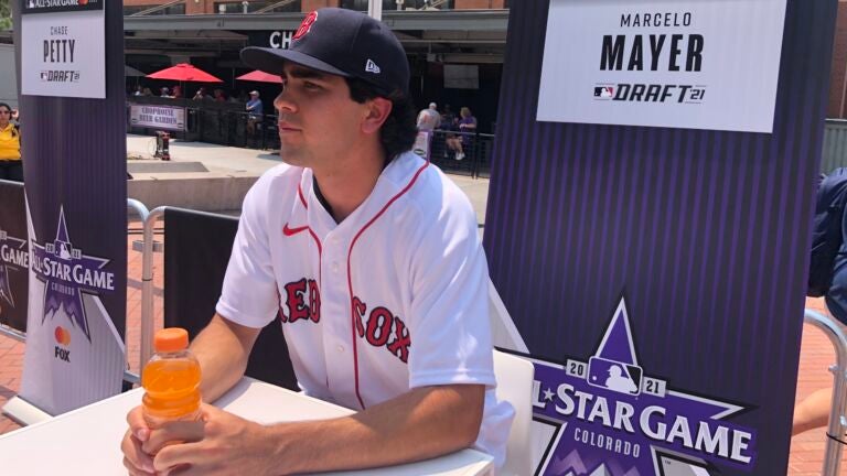 Hit bombs': Watch Red Sox draftee Marcelo Mayer meet Xander Bogaerts