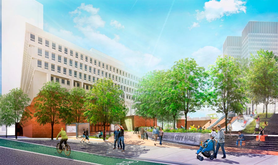City Hall Plaza renovations half finished, according to architect