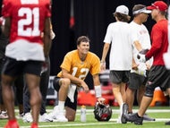 Tom Brady's son Jack is working as a Buccaneers ball boy