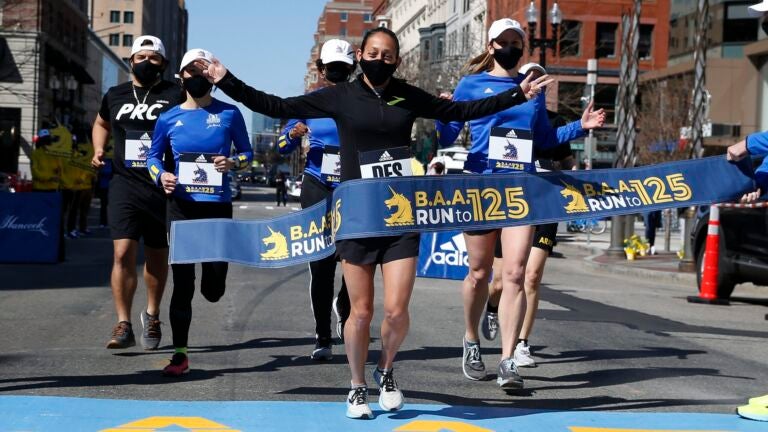 History of the Boston Marathon finish line