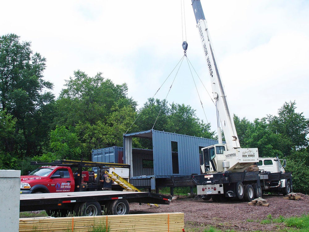 Tim-Steele-Container-Home-Installation-Before