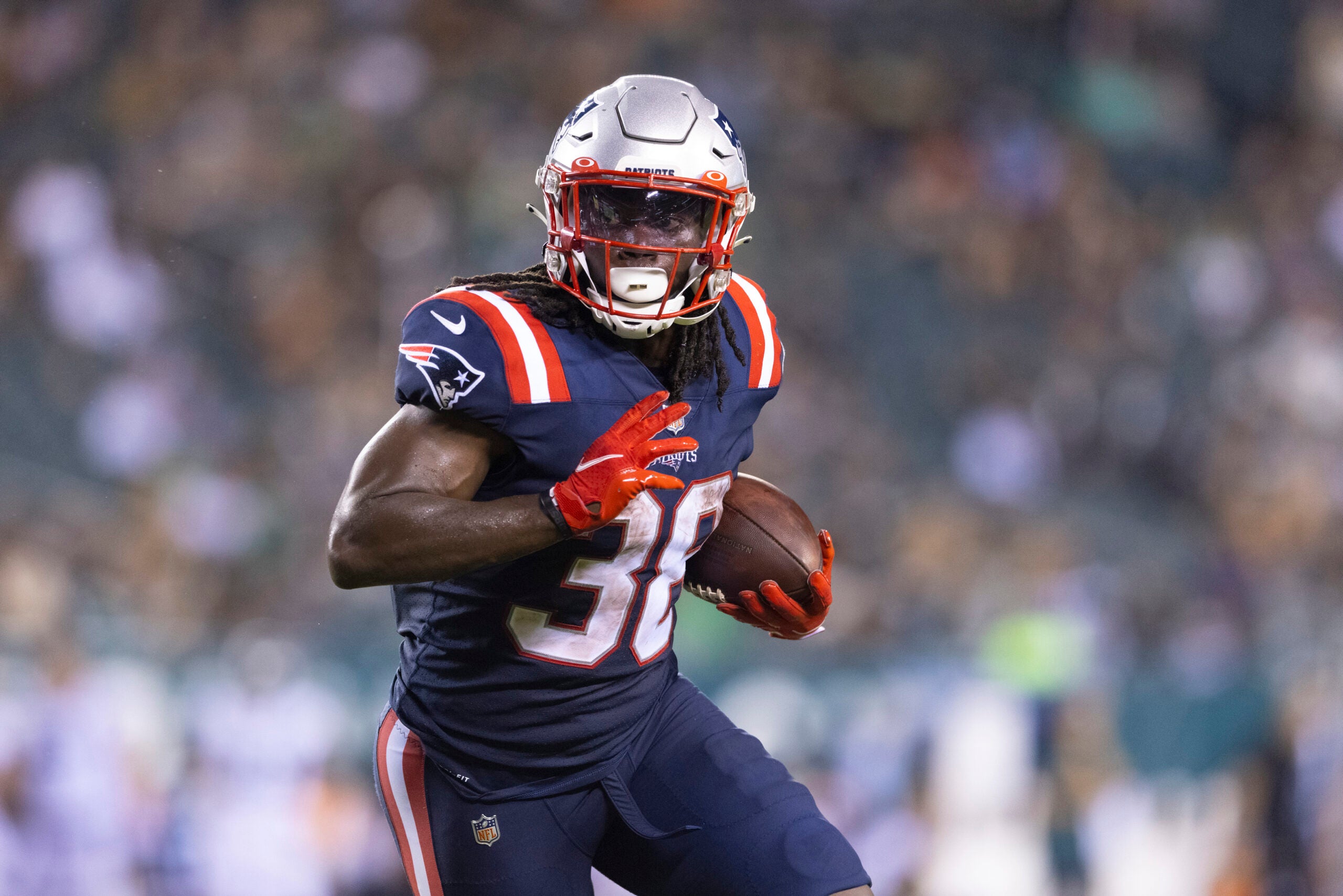 Rhamondre Stevenson RB New Englans Patriots, Every Play