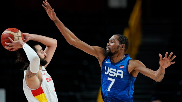 Kevin Durant Scores 29 Us Reaches Olympic Semis Tops Spain 95 81