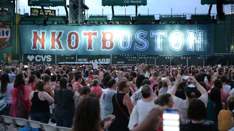 No ICE, No Prisons, No More Cages' banner unfurled over Fenway Park Green  Monster