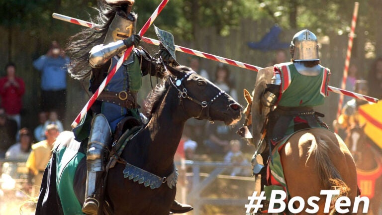 A joust at the annual King Richard's Faire.