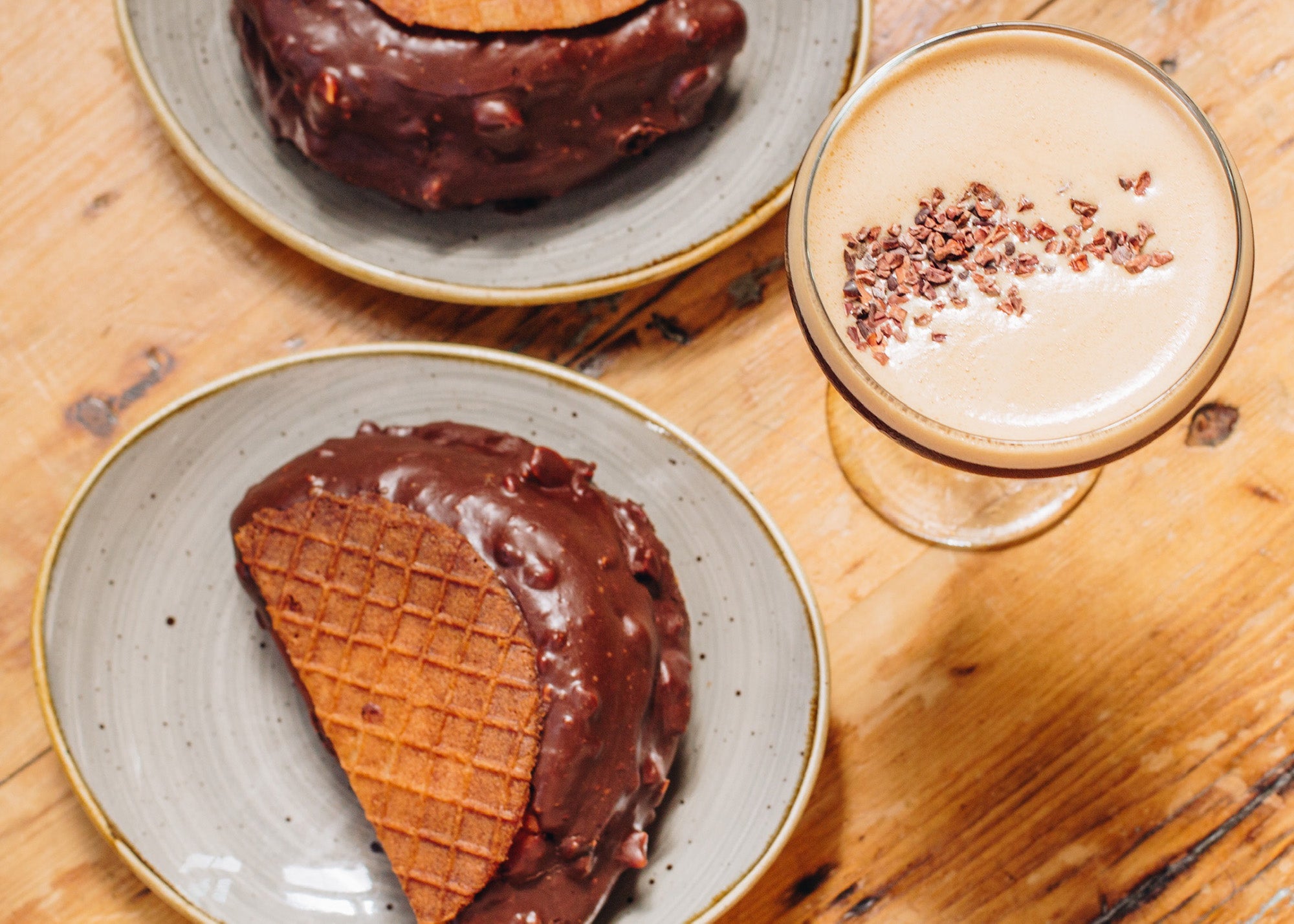 Choco Taco doughnut at Yellow Door Taqueria