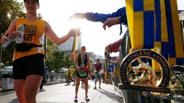 2021 Boston Marathon finish