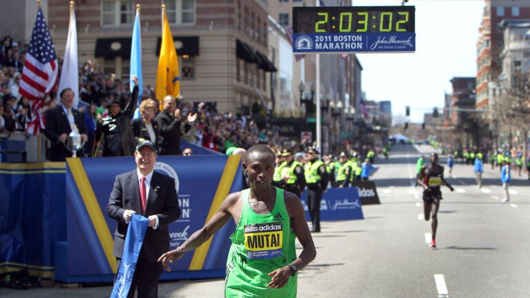 Boston Marathon record time