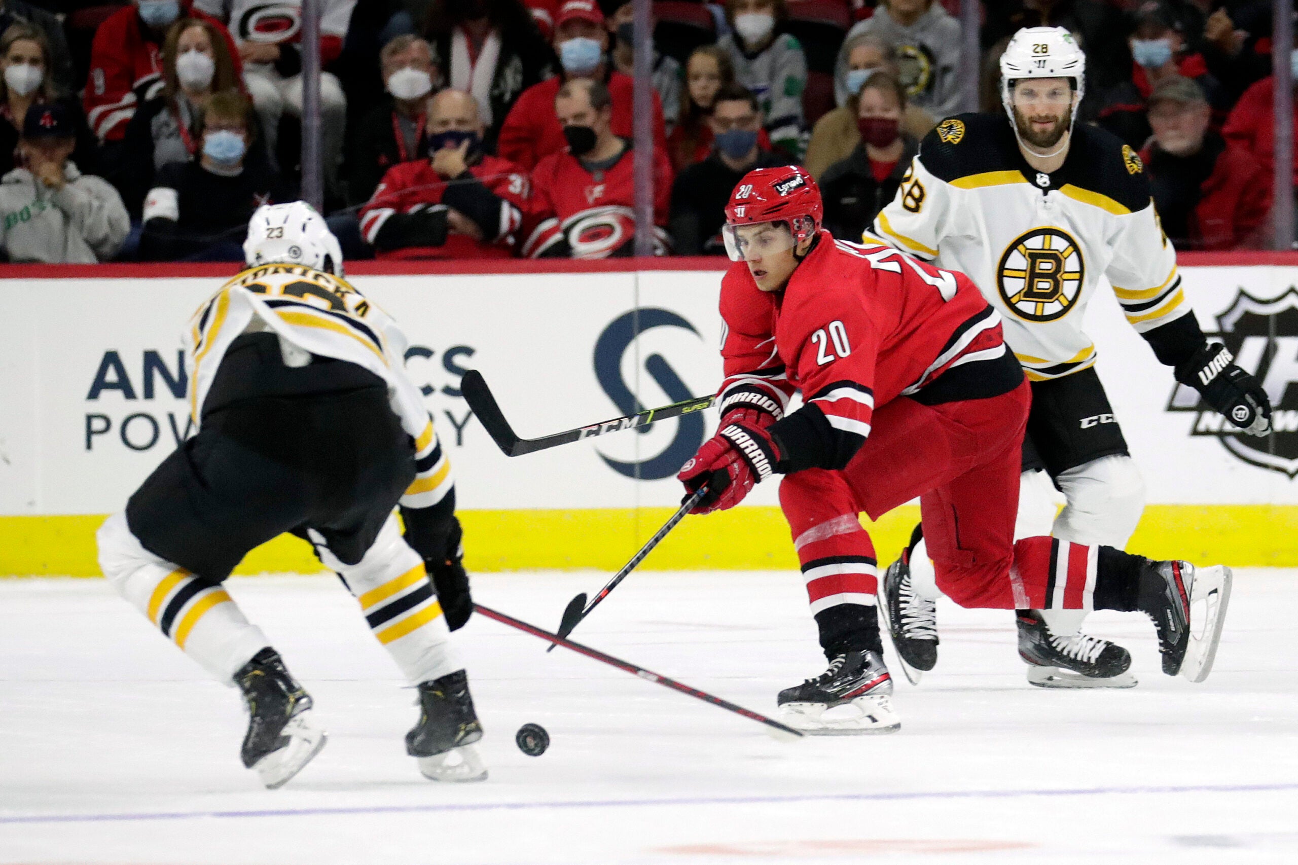 Aho scores again, Hurricanes beat Bruins 4-1