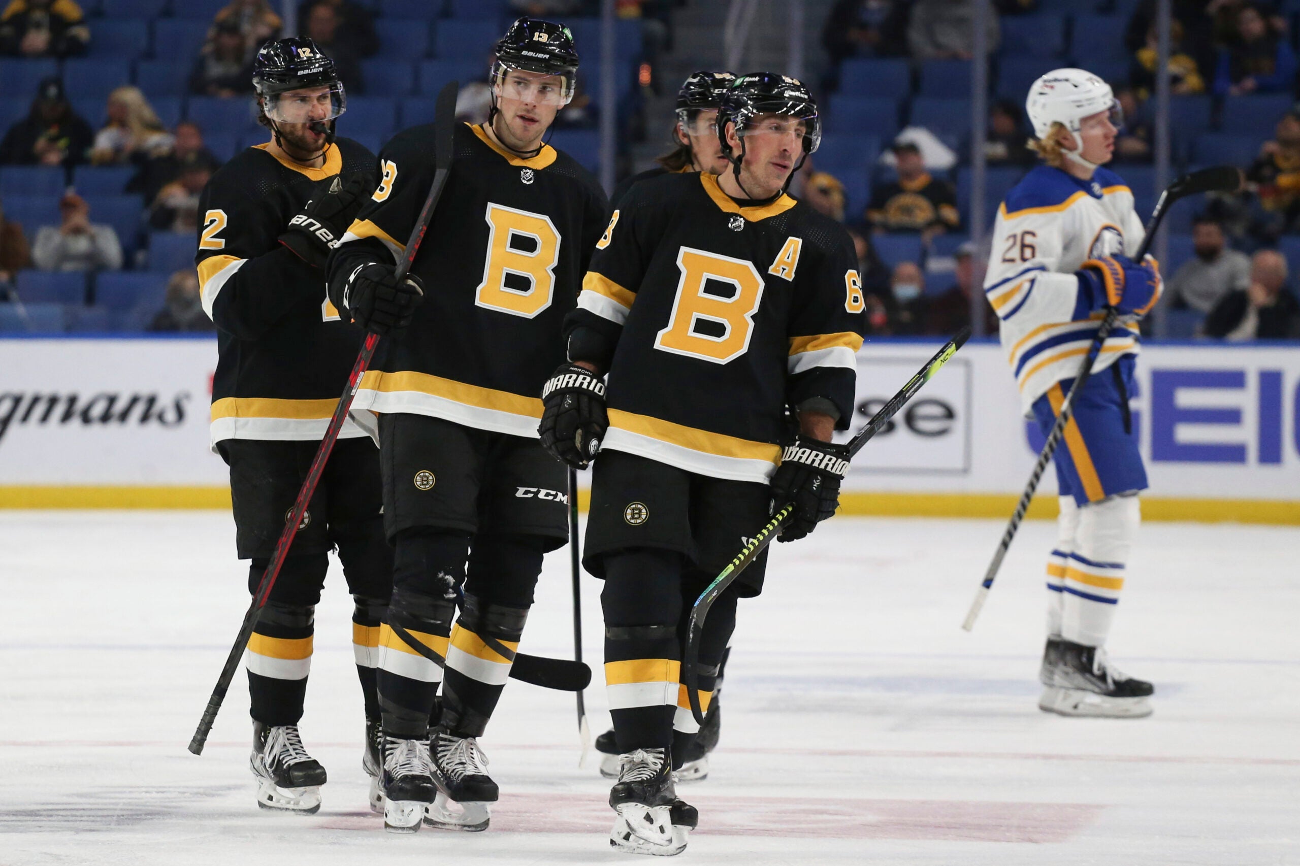 Charlie Coyle, Linus Ullmark lead Bruins to 41 win over Sabres