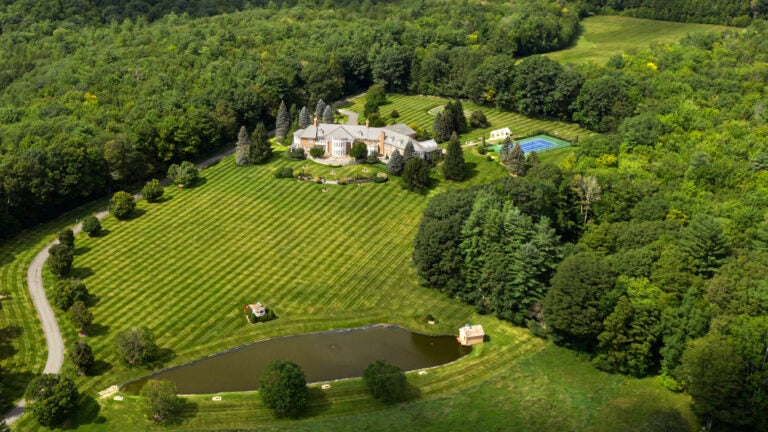 The Farm at Pond Brook West Chesterfield NH aerial