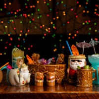 Cocktails at Sippin' Santa 2021