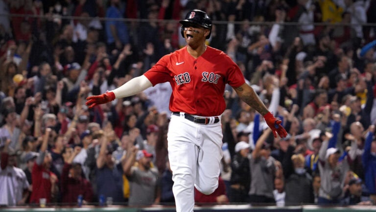 Rafael Devers out of Sunday lineup after hit-by-pitch, will get