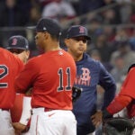 Alex Cora pulling Nate Eovaldi in the ninth