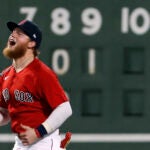 Alex Verdugo begins to celebrate