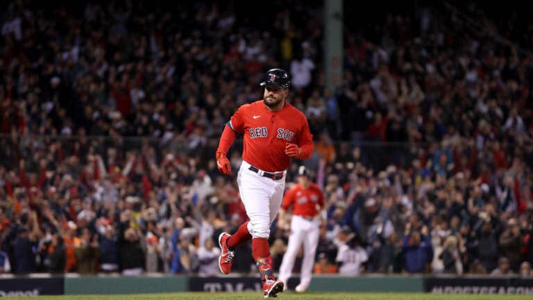 Kyle Schwarber Wears Waltham T-Shirt After Red Sox's Game 3 Win Over Astros  